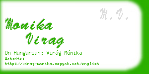 monika virag business card