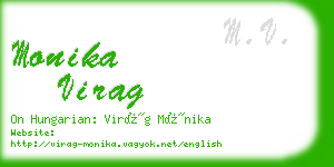 monika virag business card